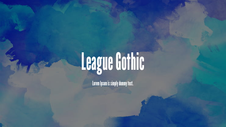 League Gothic Font Family