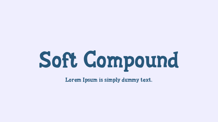 Soft Compound Font