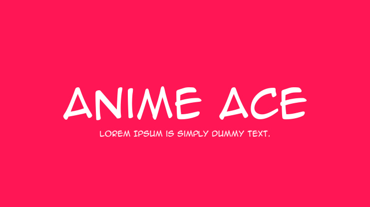 Anime Ace Font Family