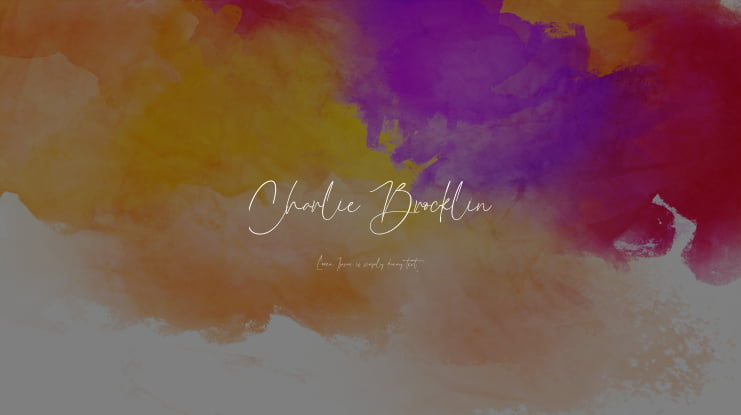 Charlie Brocklin Font
