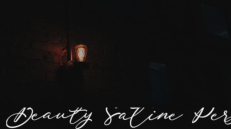 Beauty Satine Personal Use Font