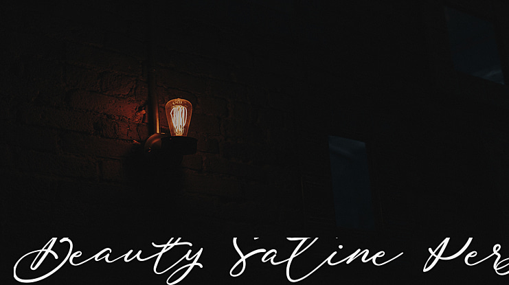 Beauty Satine Personal Use Font