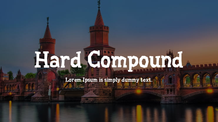 Hard Compound Font