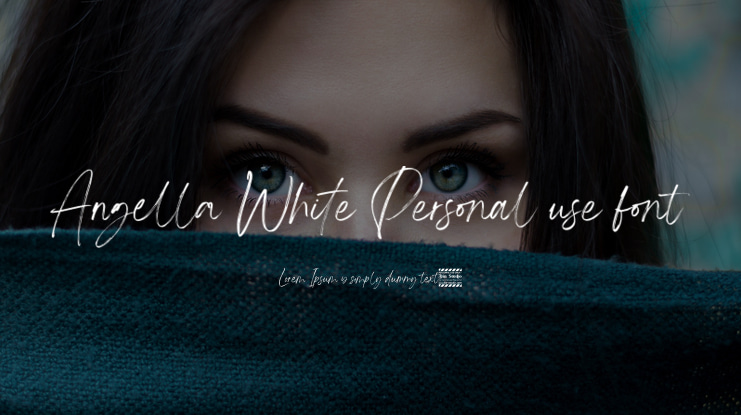 Angella White Personal use font