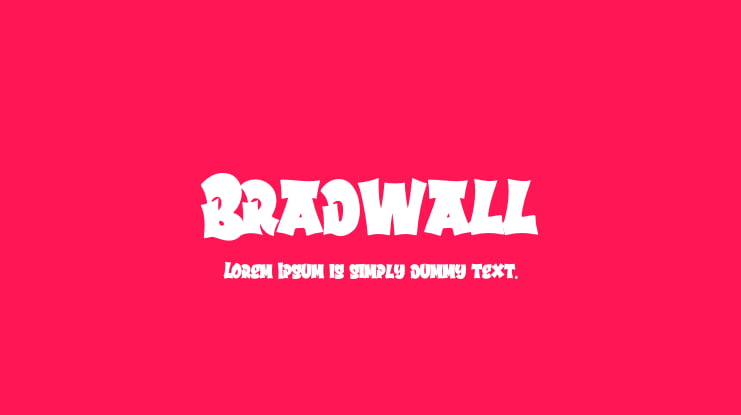 Bradwall Font