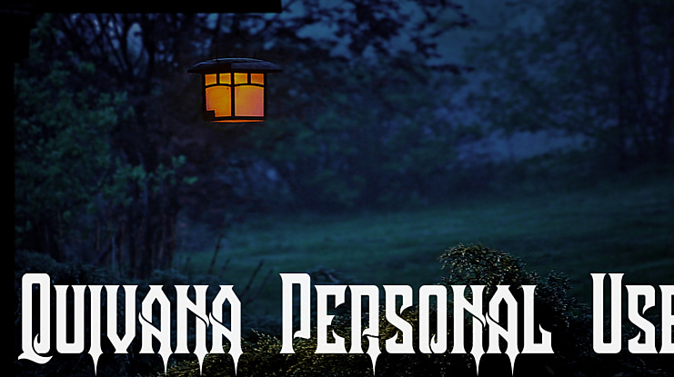 Quivana Personal Use Font