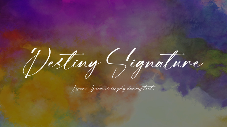 Destiny Signature Font