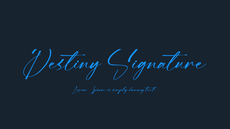Destiny Signature Font