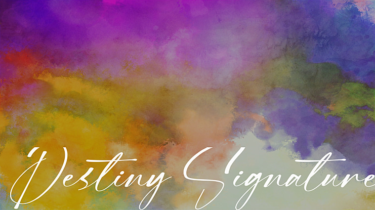 Destiny Signature Font