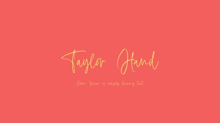 Taylor Hand Font