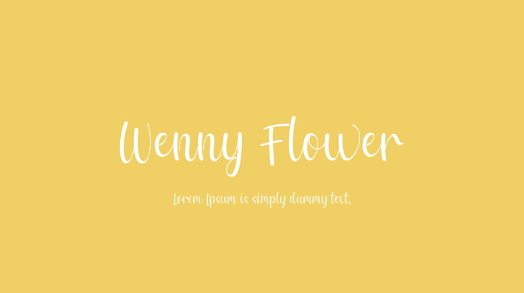 Wenny Flower Font