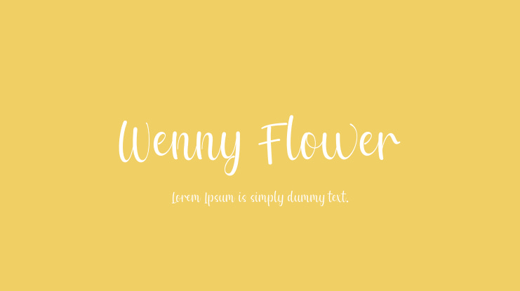 Wenny Flower Font