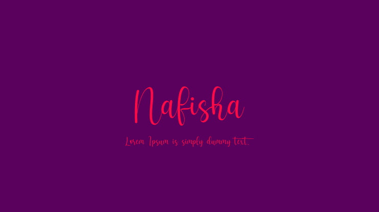 Nafisha Font