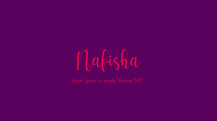Nafisha Font