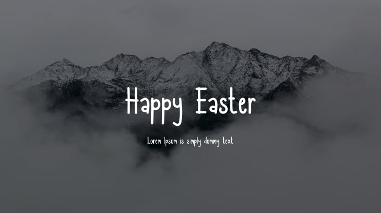 Happy Easter Font