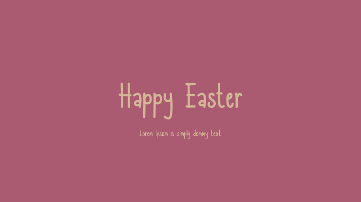 Happy Easter Font