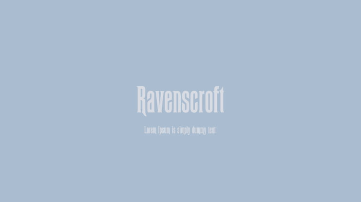 Ravenscroft Font