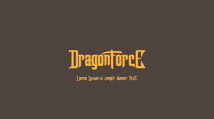 DragonForcE Font
