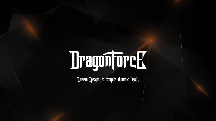 DragonForcE Font