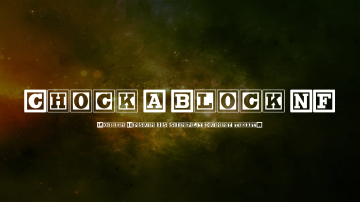Chock A Block NF Font
