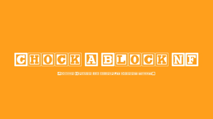 Chock A Block NF Font