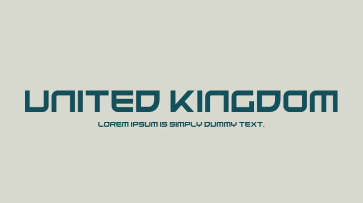 United Kingdom Font