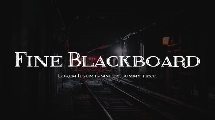 Fine Blackboard Font
