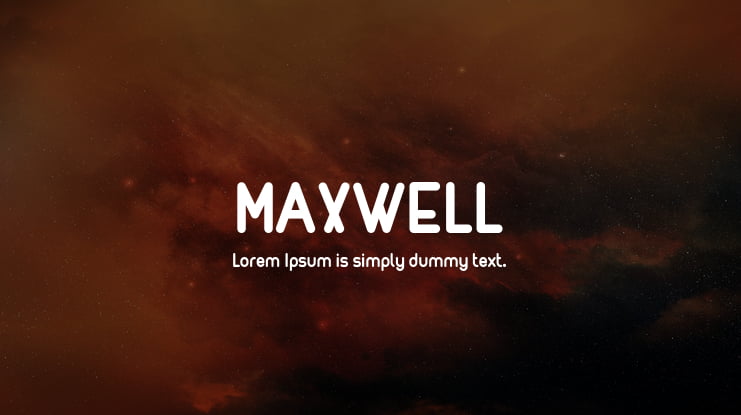 MAXWELL Font Family