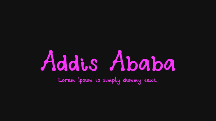 Addis Ababa Font