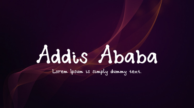 Addis Ababa Font