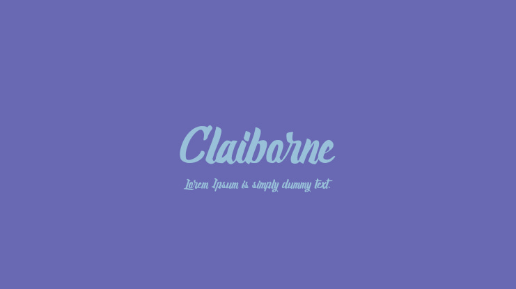 Claiborne Font