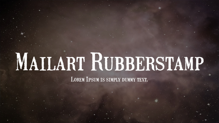 Mailart Rubberstamp Font