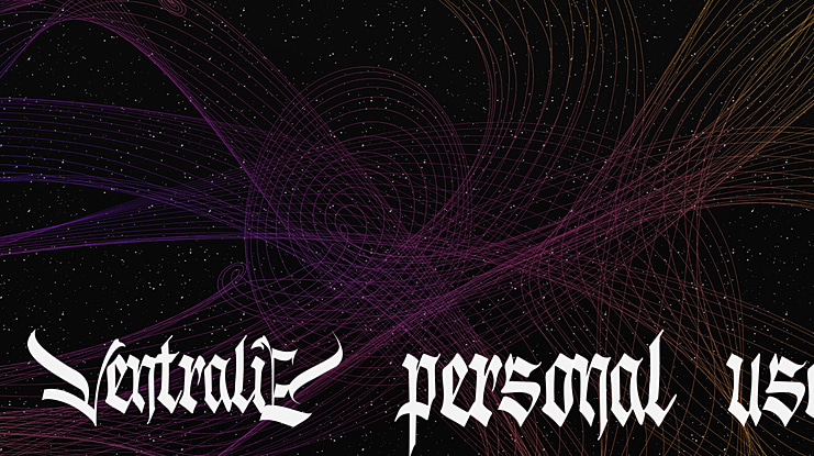 Ventralie personal use Font