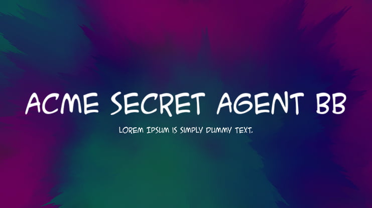 ACME Secret Agent BB Font Family