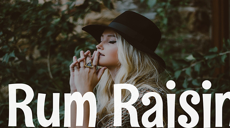 Rum Raisin Font