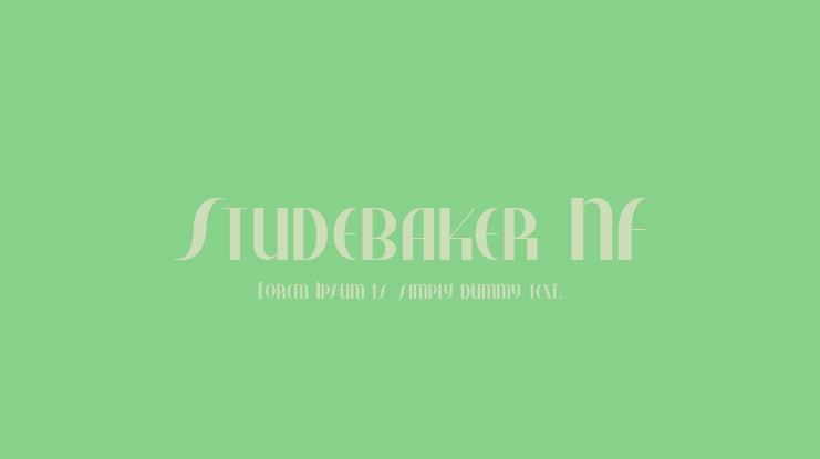 Studebaker NF Font Family