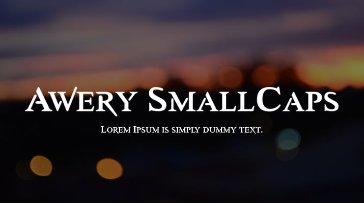 Awery SmallCaps Font Family