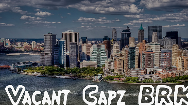 Vacant Capz BRK Font