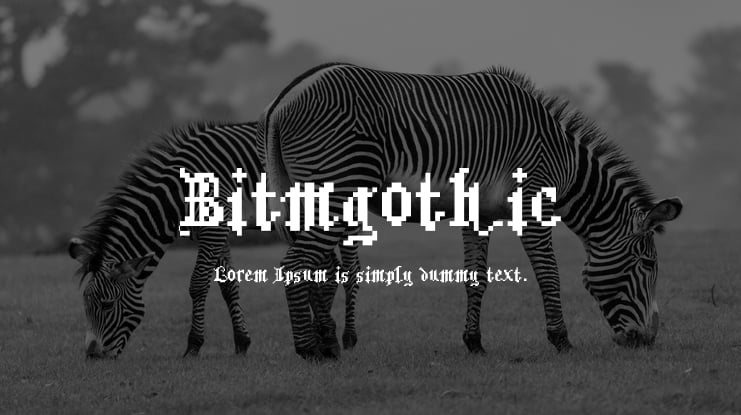 Bitmgothic Font