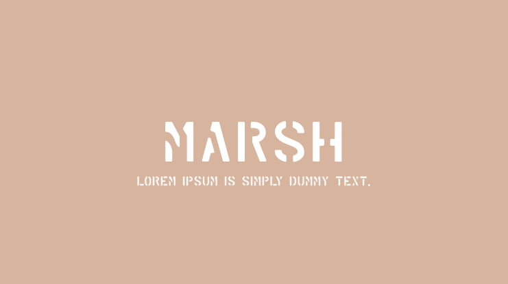 Marsh Font