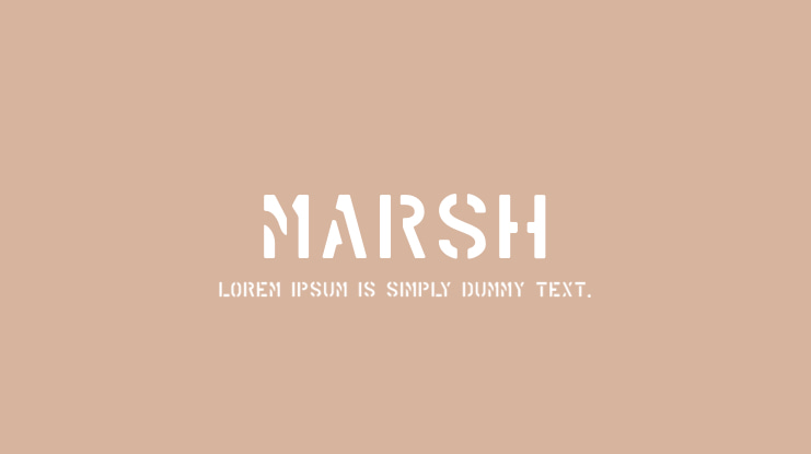 Marsh Font