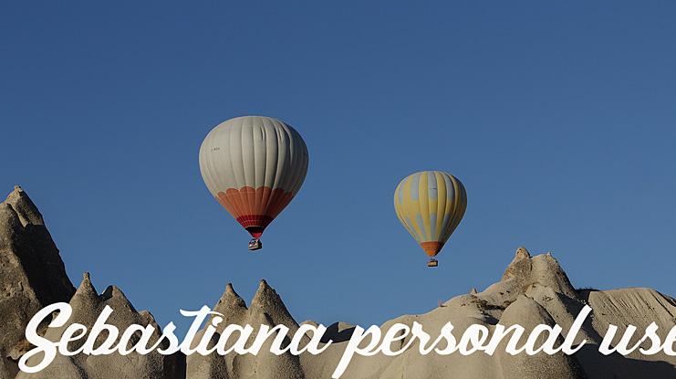 Sebastiana personal use Font