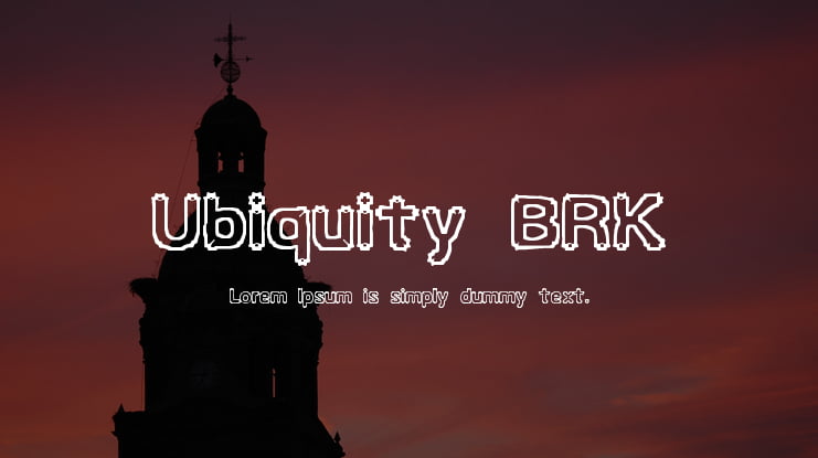 Ubiquity BRK Font