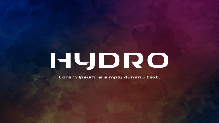 HYDRO Font Family