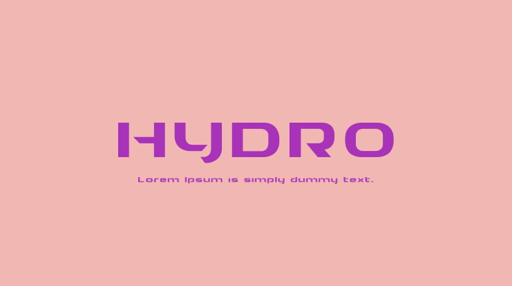 HYDRO Font Family