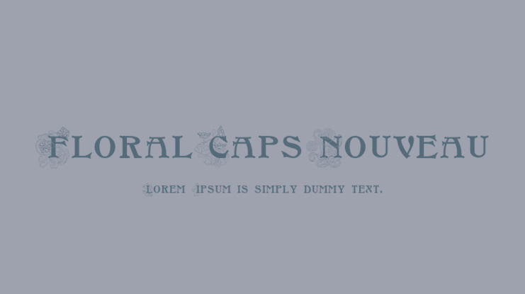 FloralCapsNouveau Font