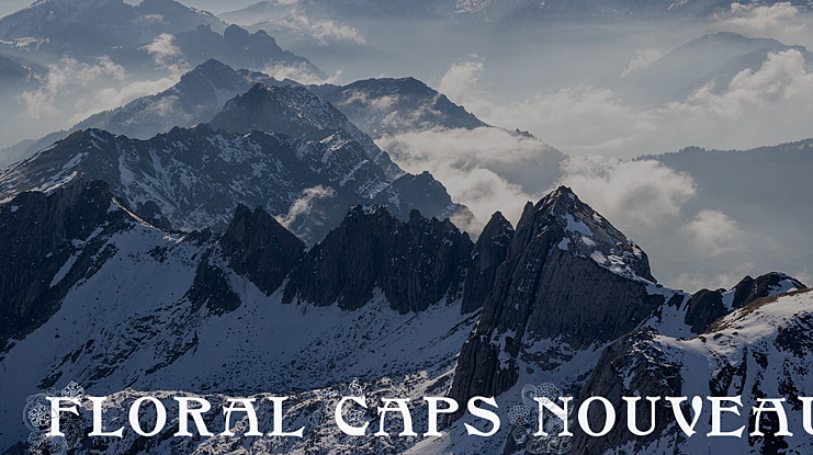 FloralCapsNouveau Font