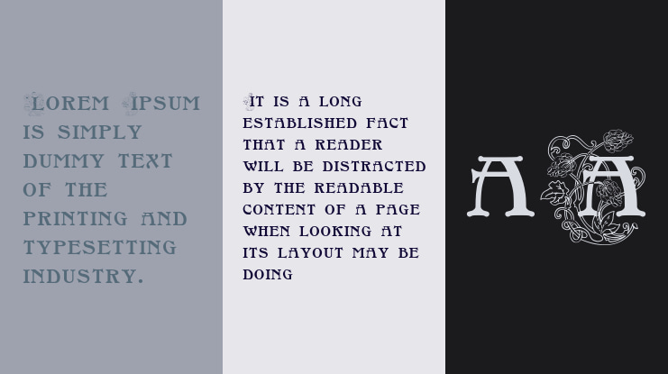 FloralCapsNouveau Font