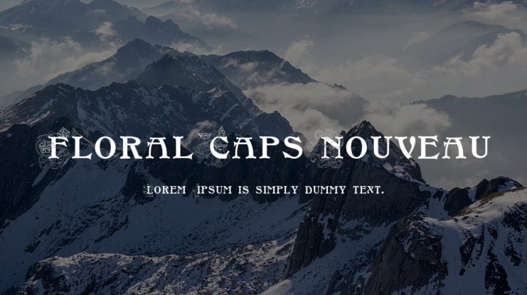 FloralCapsNouveau Font