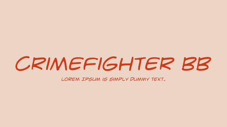 CrimeFighter BB Font Family